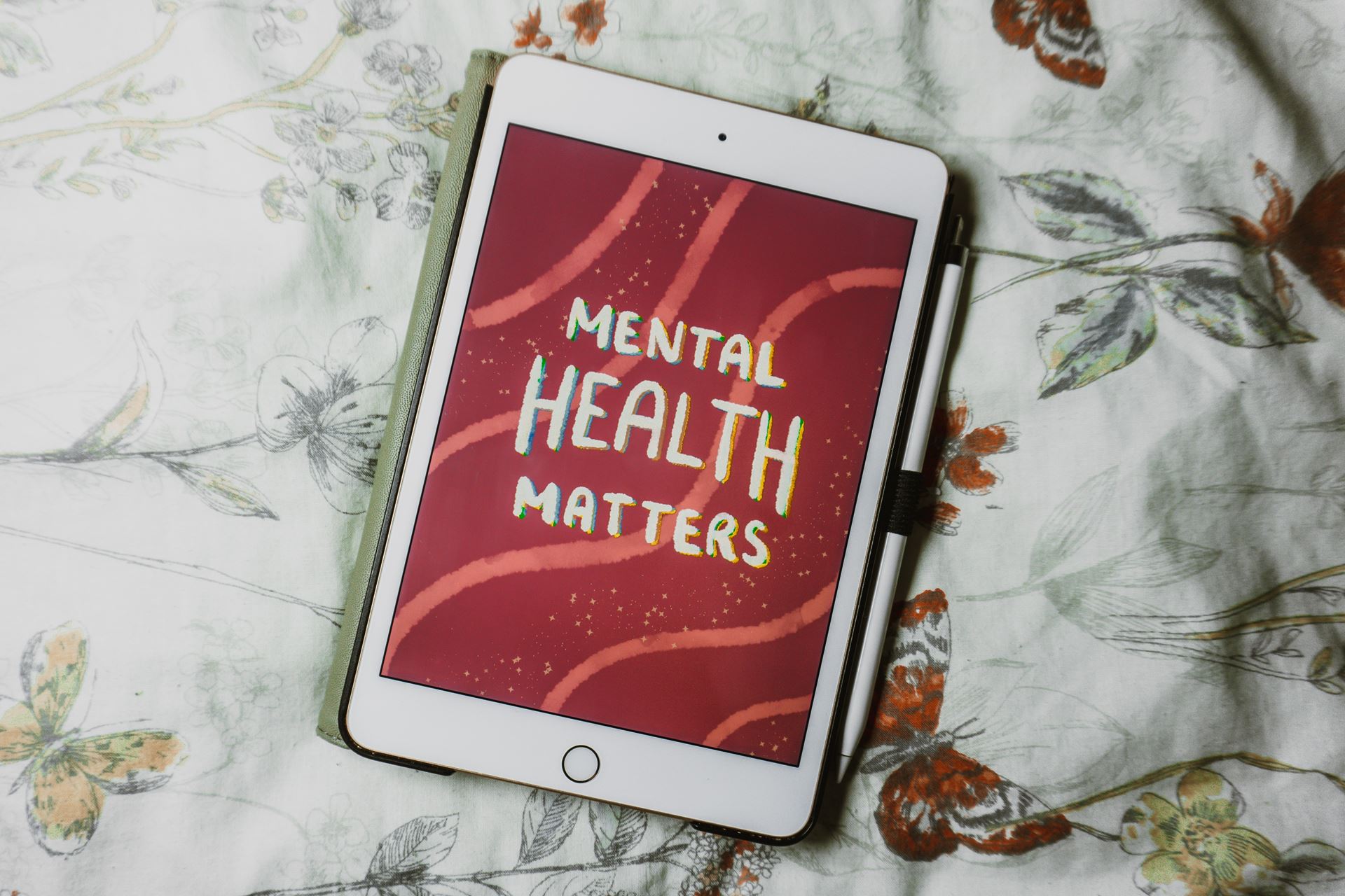 Mental health matters written on an ipad